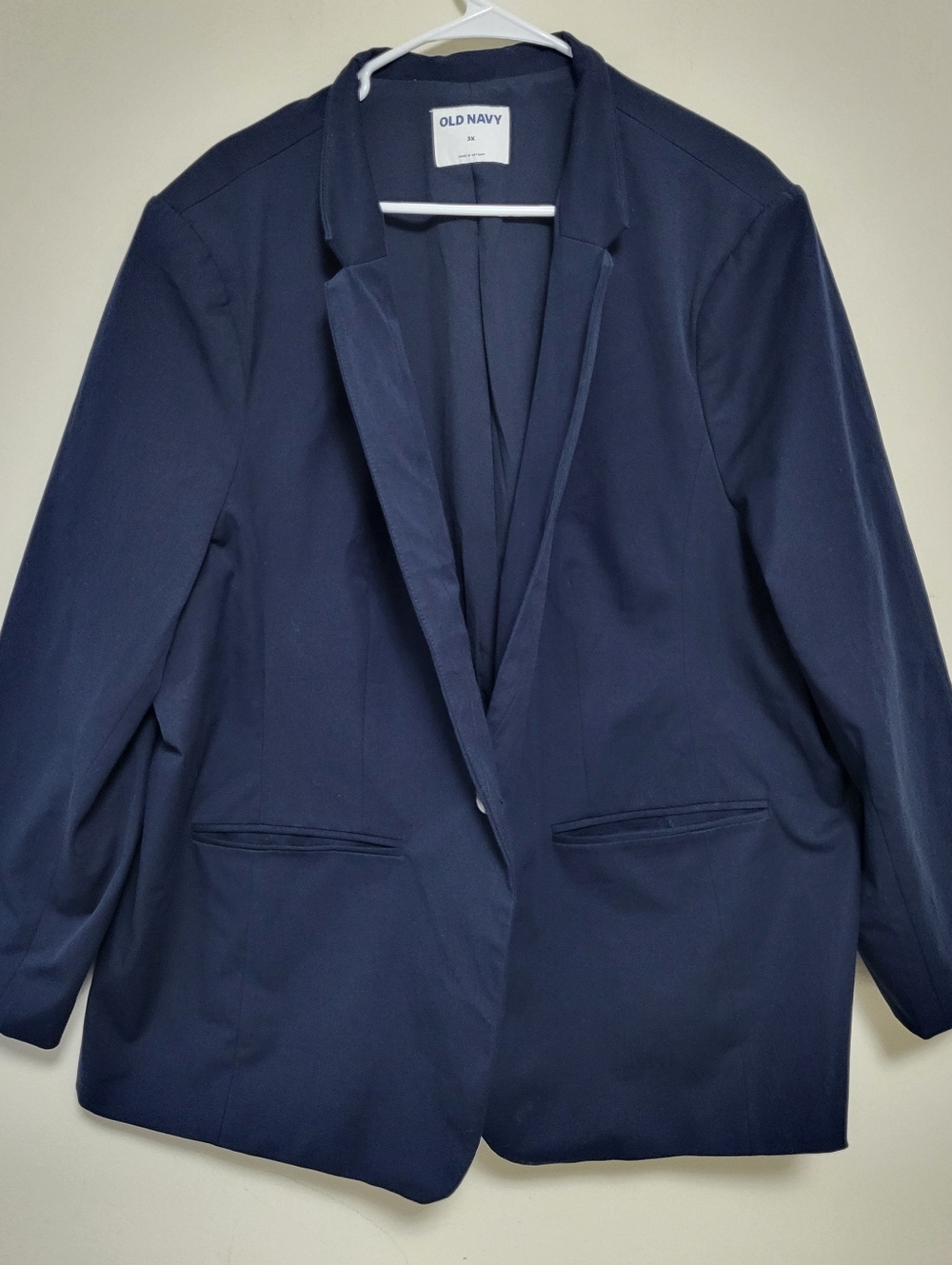 Old Navy Dark Blue Blazer Size 3X Plus Size Office Professional Mature Boss Lady
